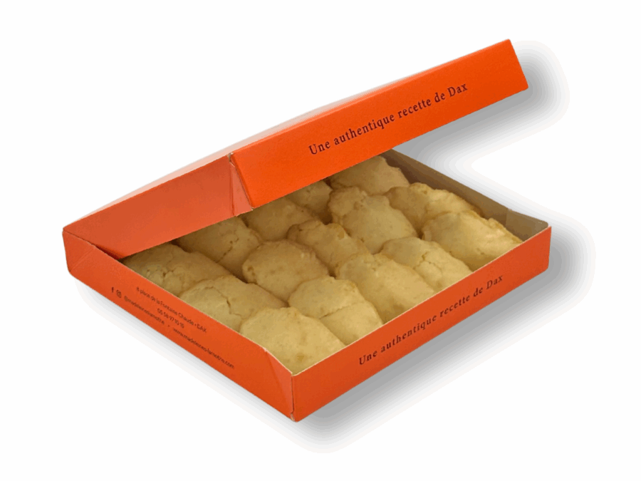 Boîte mini orange ouvert