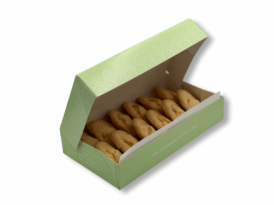 Boîte vert ouvert
